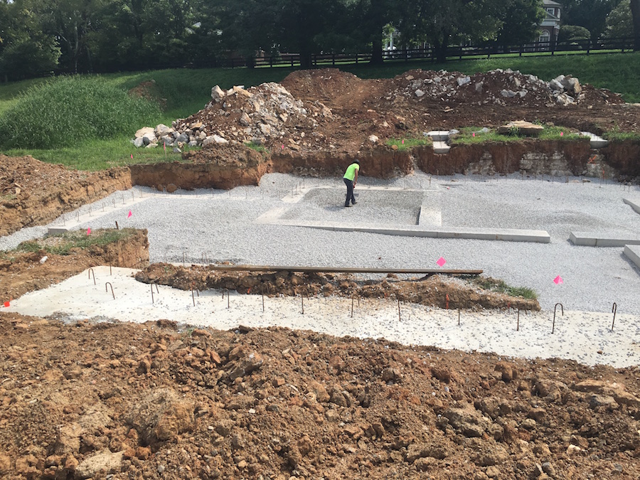 preparing-footers-and-drainage-for-louisville-custom-homes